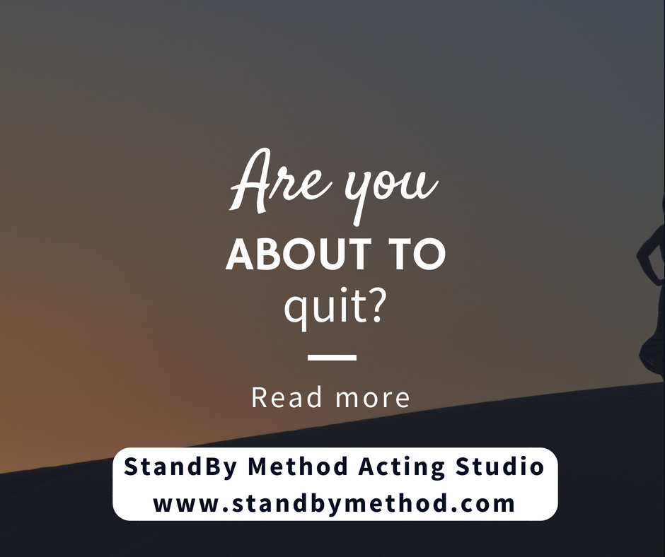Are you about to quit?
