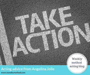 Acting advice from Angelina Jolie