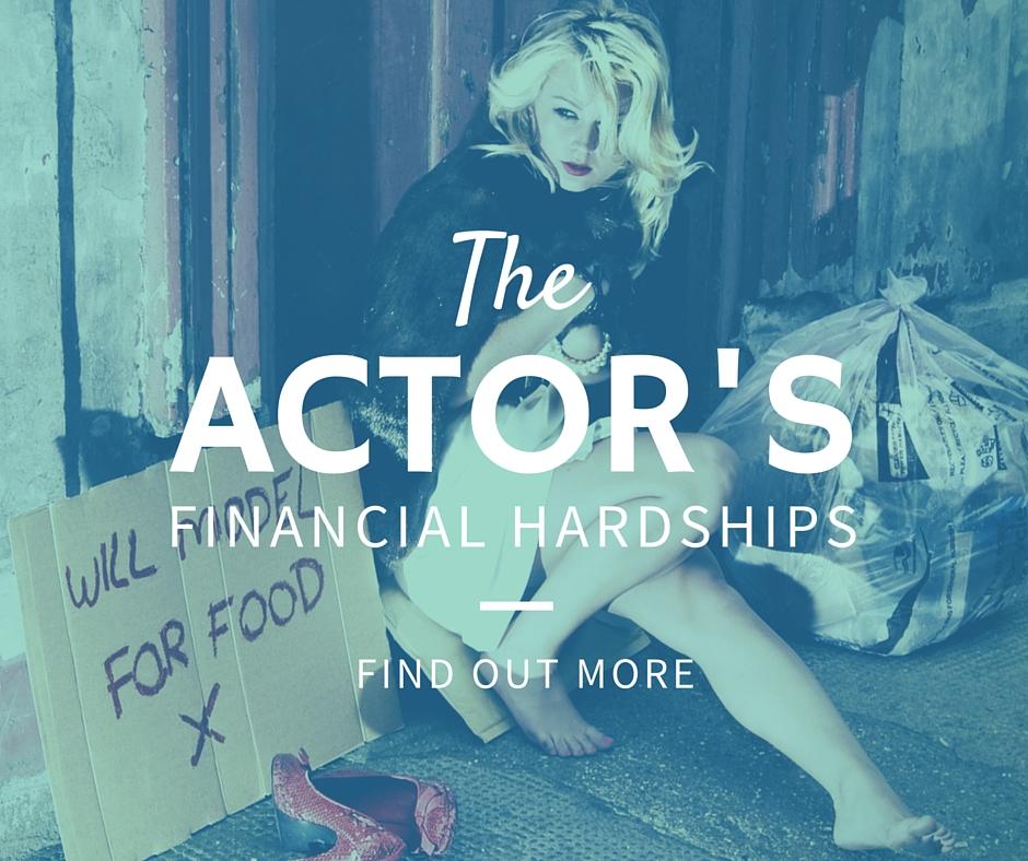 The actors financial hardships